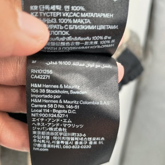 H&M Men's Checkered Long Sleeve Shirt Medium - Picture 7 of 8